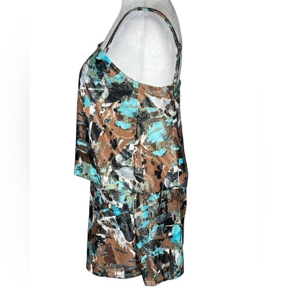 ST Tropez Swimwear Romper Geometric Metallic Adjustable Straps One Piece Suite 8 - Picture 7 of 14